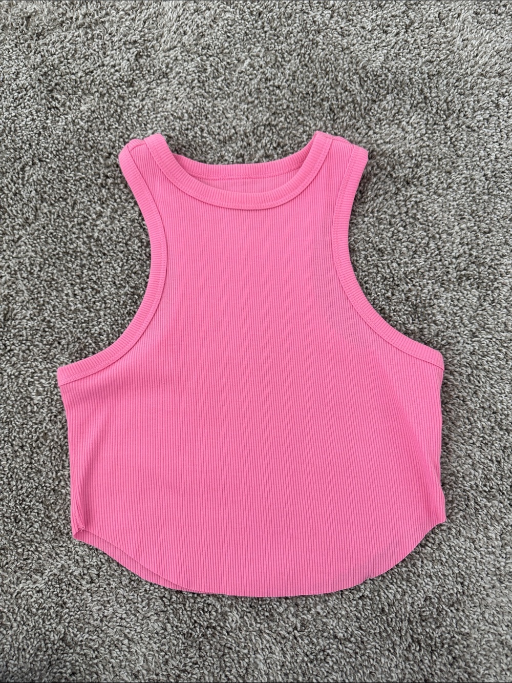 wild fable Ribbed Pink Cropped Tank Top